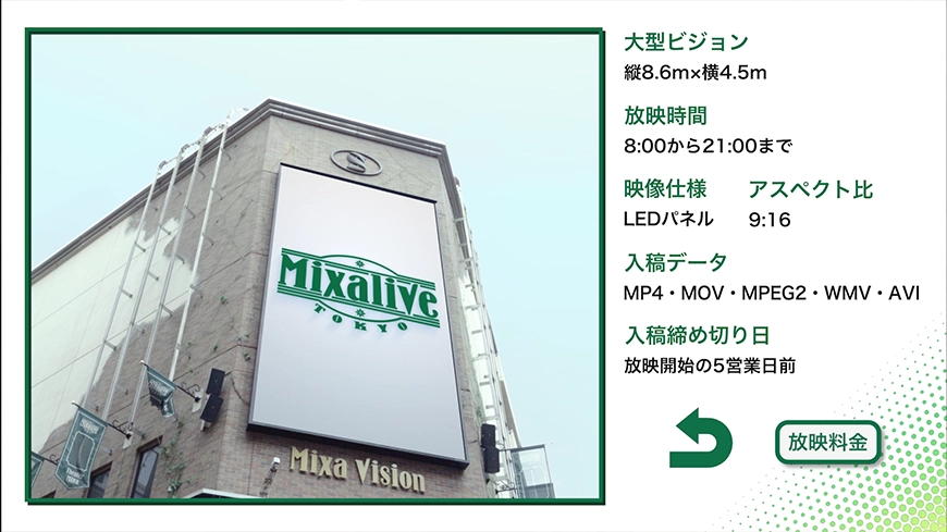 Mixalive TOKYO インタラクティブ動画