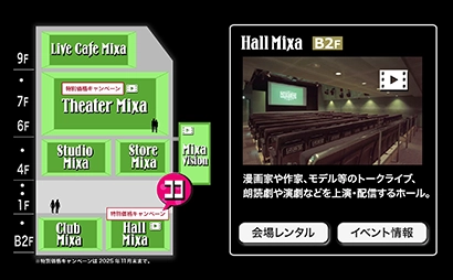 Mixalive TOKYO インタラクティブ動画